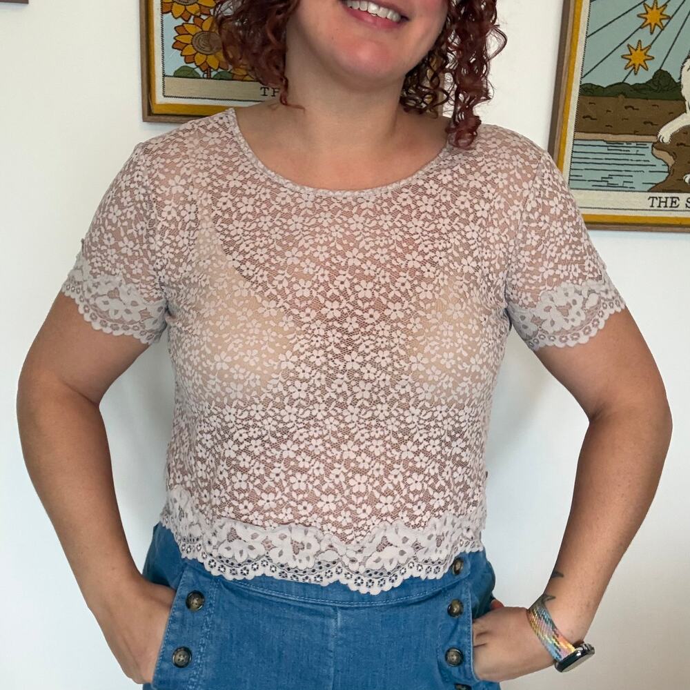 Lace Victoria's secret lace top size large